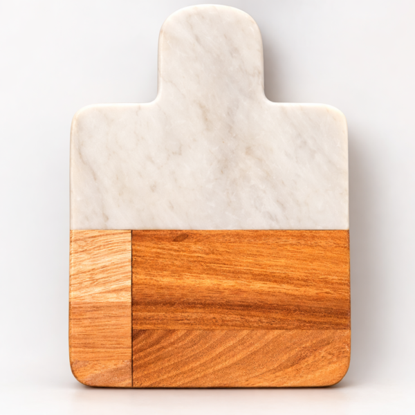 Elegant-Two-Tone-Chopping-Board-White-Marble-1 Elegant Two-Tone Chopping Board White Marble