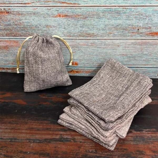 Poly Jute Packaging Bags Pack of 50 pcs