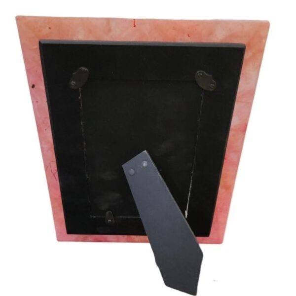 132 Natural Rose Quartz 9x7" Stone Photo Frame 6x4"