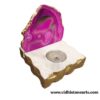 Pink Agate Marble Tealight Candle Holder 4x4"