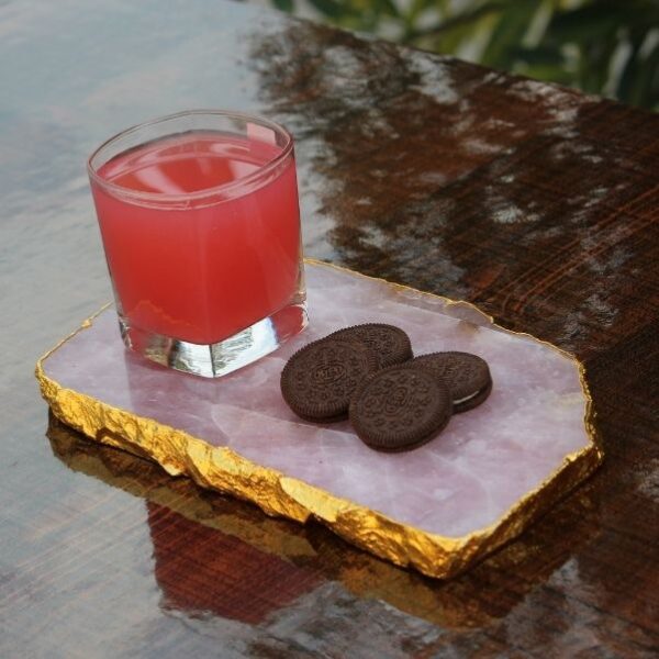 19 Rose Quartz Cheese Platter