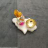 225 Agate Ganesh Figurine on a marble base 2.75"