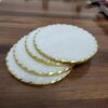 25 Marble Coaster Gold Foil Edge