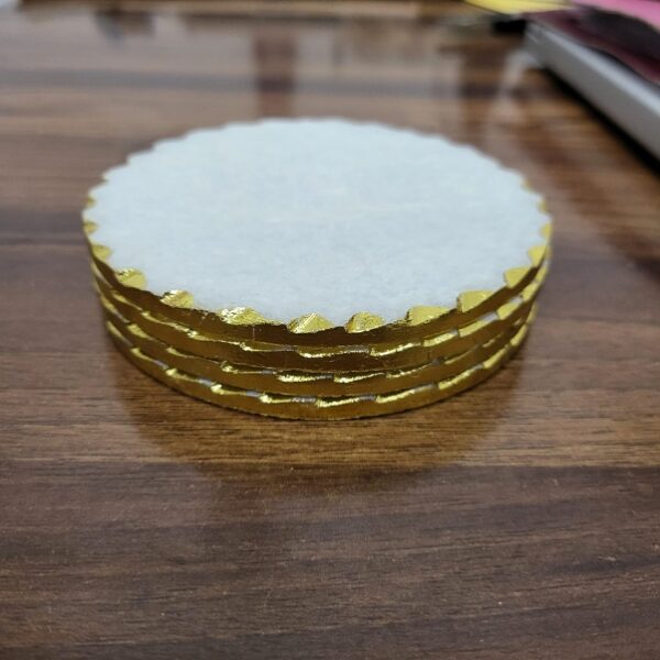 26 Marble Coaster Gold Foil Edge