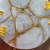 Marble Platter With Mother of Pearl Inlay Design