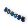 Blue Agate Natural Stone Napkin Rings (Set of 6) - Elegant Table Decor