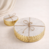Marble-Coaster-Gold-Foil-Edge Marble Coaster Gold Foil Edge