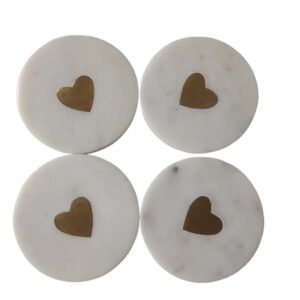 Marble-Coaster-inlay-1 Marble Coaster With Brass Inlay Design