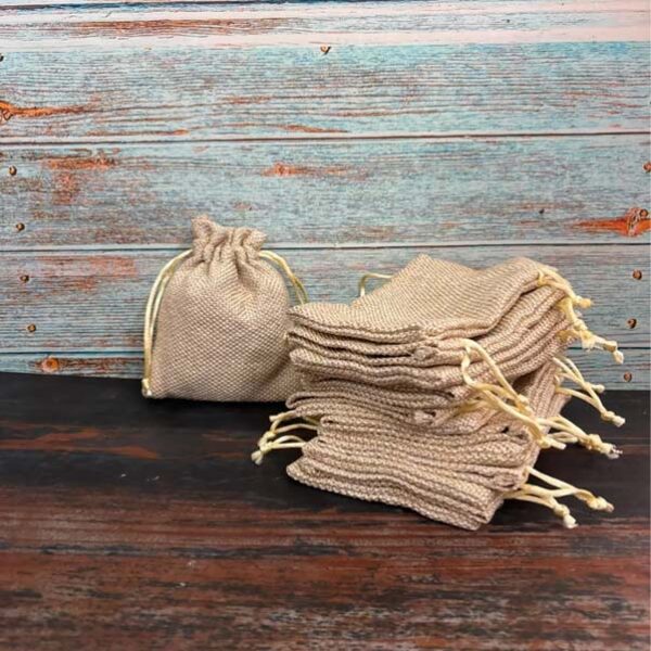 Poly Jute Packaging Bags Pack of 50 pcs