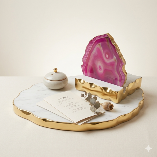 Pink Agate Marble Tealight Candle Holder 4×4-3 Pink Agate Marble Tealight Candle Holder 4×4