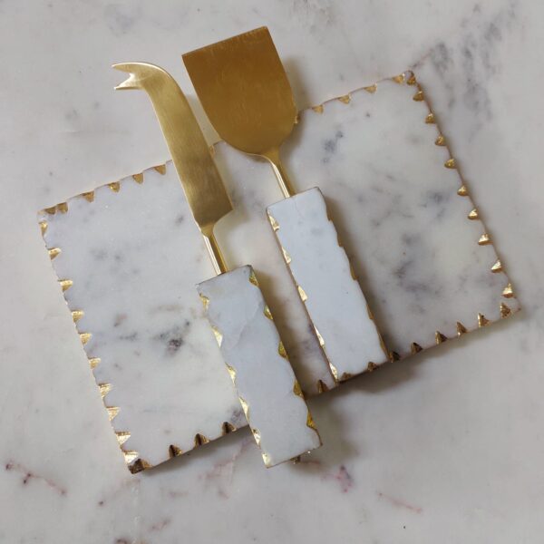 WhatsApp Image 2023-12-12 at 23.11.45 (2) Marble Platter With Cheese Knife Set 9x6 Inches