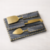 grey-cheese-board-2 Grey Marble Platter With Cheese Knife Set of 3/9×6"
