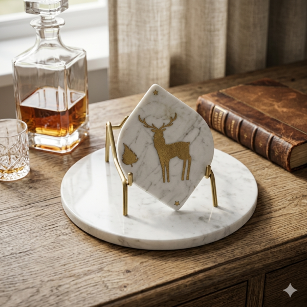 Decorative-Agate-Star-Geode-With-a-Stand Marble Showpiece 5
