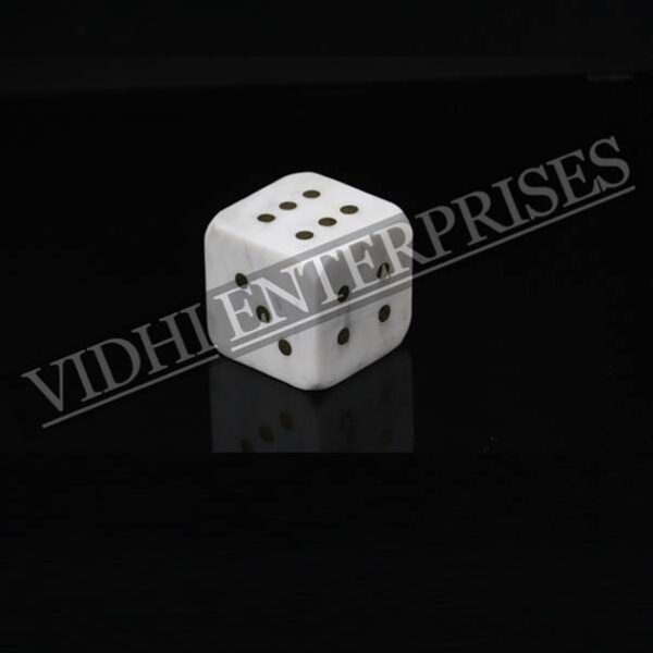 white-marble-six-sided-dice-1 White Marble Six-Sided Dice Inlay Design