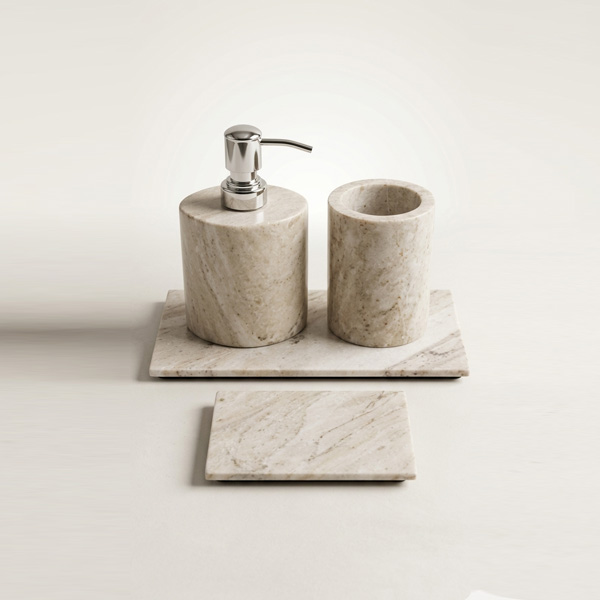 2 Marble Bathroom Set