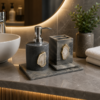 Grey Marble Bathroom Soap Dispenser Grey Marble Bathroom Soap Dispenser