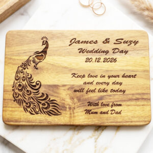 wooden-wedding-card Personalized Wooden Wedding Card