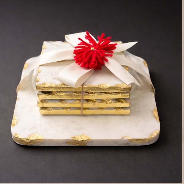 Apr 3, 2026, 06_12_29 PM Marble Coaster Set with Gold Foil Edges