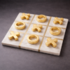 Luxurious marble tic-tac-toe set Luxury Marble and Gold Tic Tac Toe Game Set