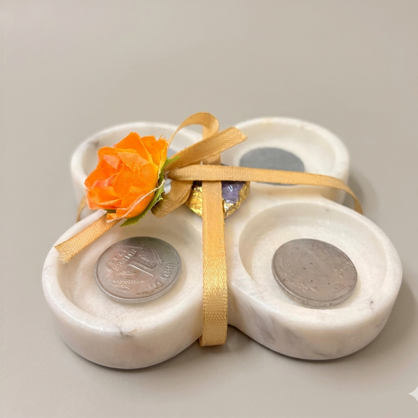 Marble-tray Handcrafted Marble Tray With Bowl