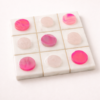 colour-games-pink Luxury Marble Tic Tac Toe Set