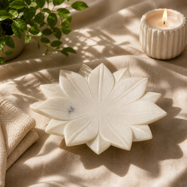 marble-urli-1 White Marble Urli 12 Inch for Home Decor