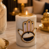 Hamsa Beaded Candle Holder Hamsa Beaded Candle Holder