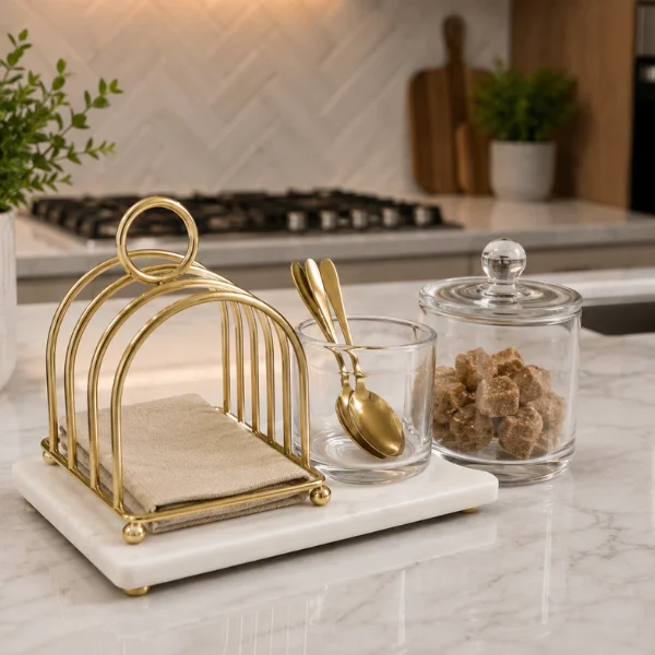 Marble Breakfast Serving Tray plate 9x5