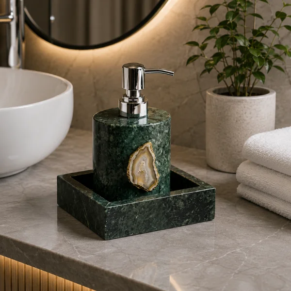 Green Marble Soap Dispenser Green Marble Soap Dispenser
